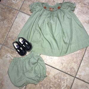 12m Thanksgiving Smocked dress